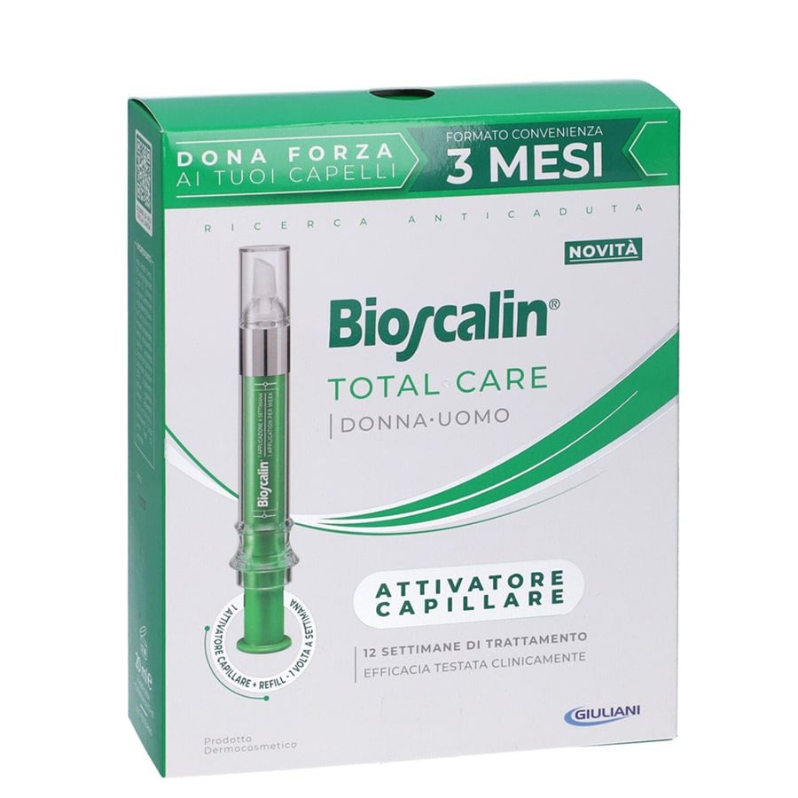 Bioscalin Total Care Donna/Uomo Attivatore Capillare da 20ml - 12 Settimane di Trattamento