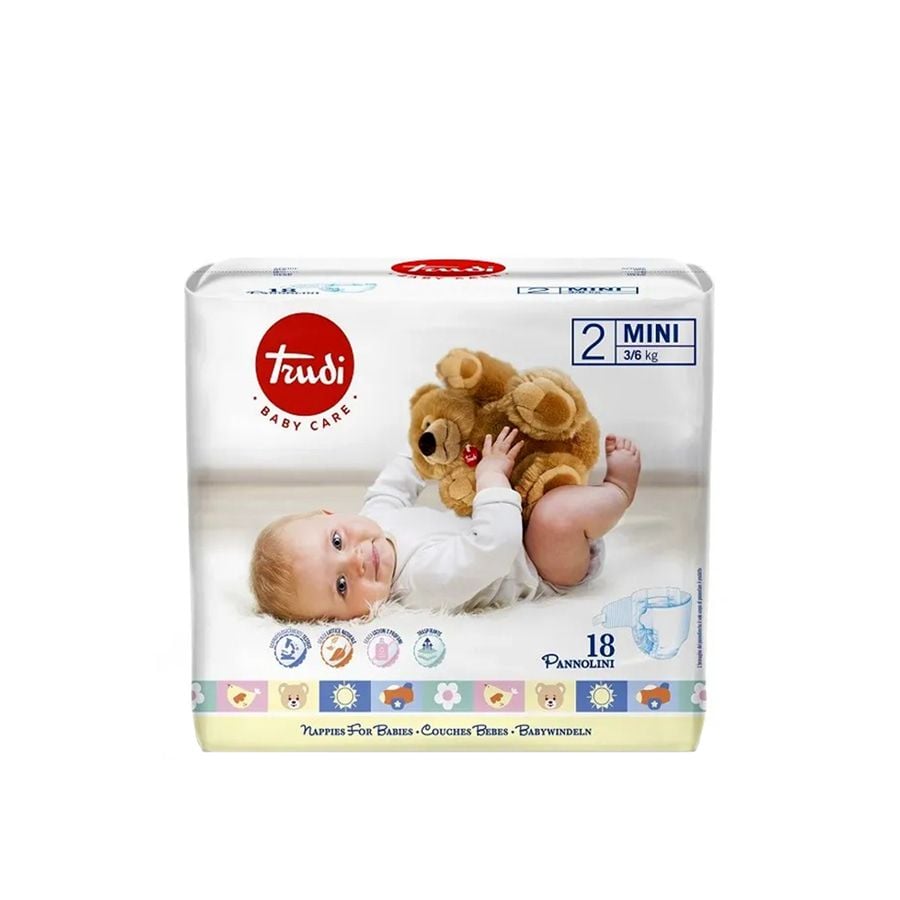 Trudi Baby Care Pannolini 2 mini 3/6 kg 18 pezzi