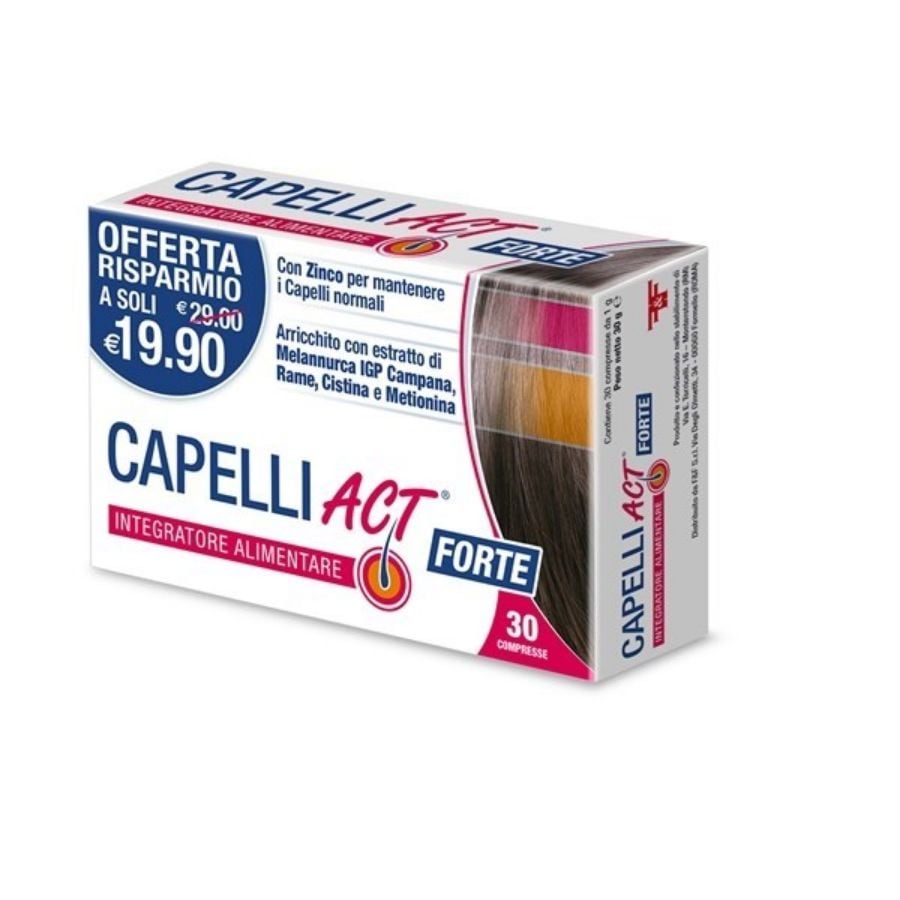 Capelli Act Forte 30 Compresse - ZERO SPRECHI - scadenza 12/2025