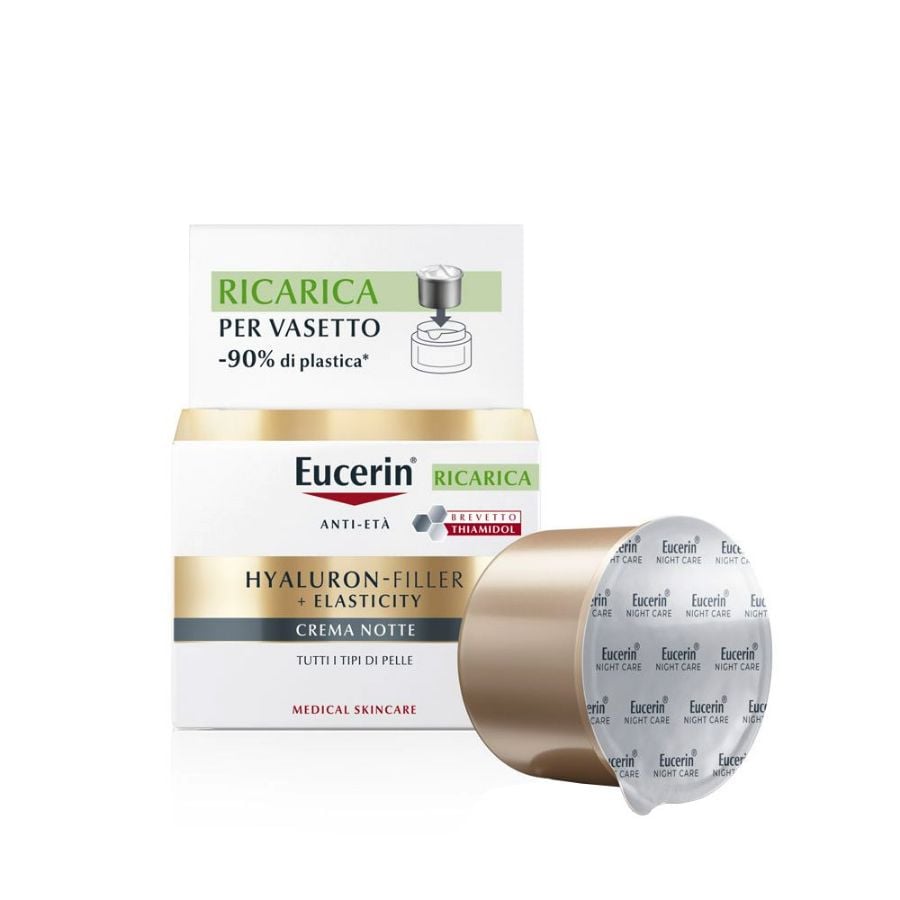 Eucerin Hyaluron-Filler + Elasticity Crema Notte Ricarica 50ml