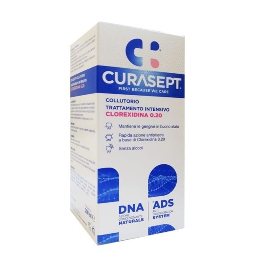 Curasept Collutorio Trattamento Intensivo Clorexidina 0,20 200ml - ZERO SPRECHI 