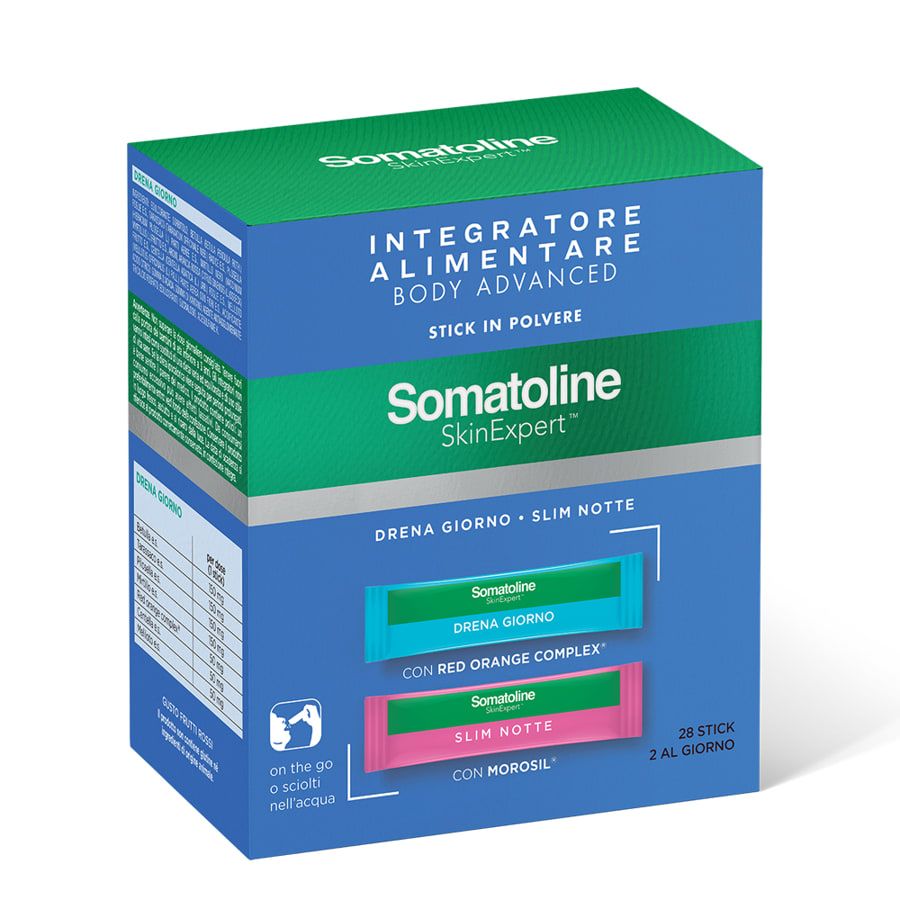 Somatoline SkinExpert Drena giorno slim notte 28 stick in polvere - ZERO SPRECHI - scadenza 9/2026