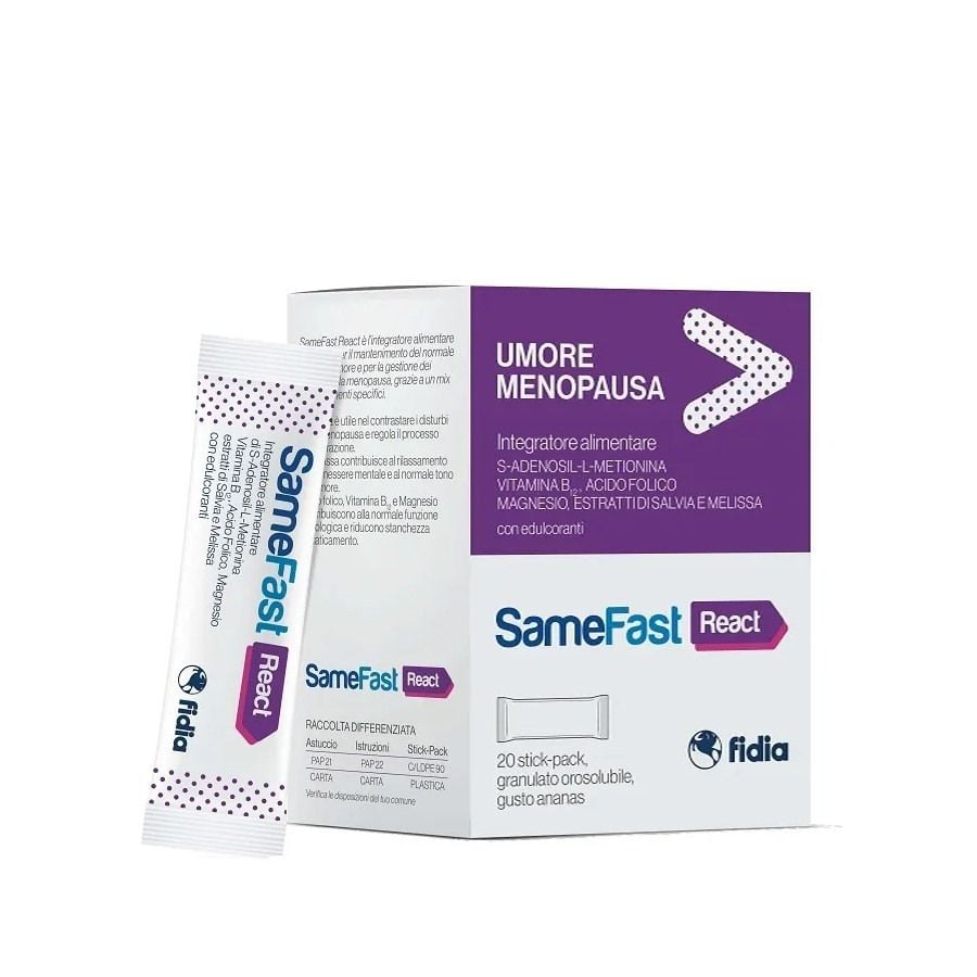 Fidia Samefast React Umore Menopausa 20 Stick - ZERO SPRECHI - scadenza 1/2026