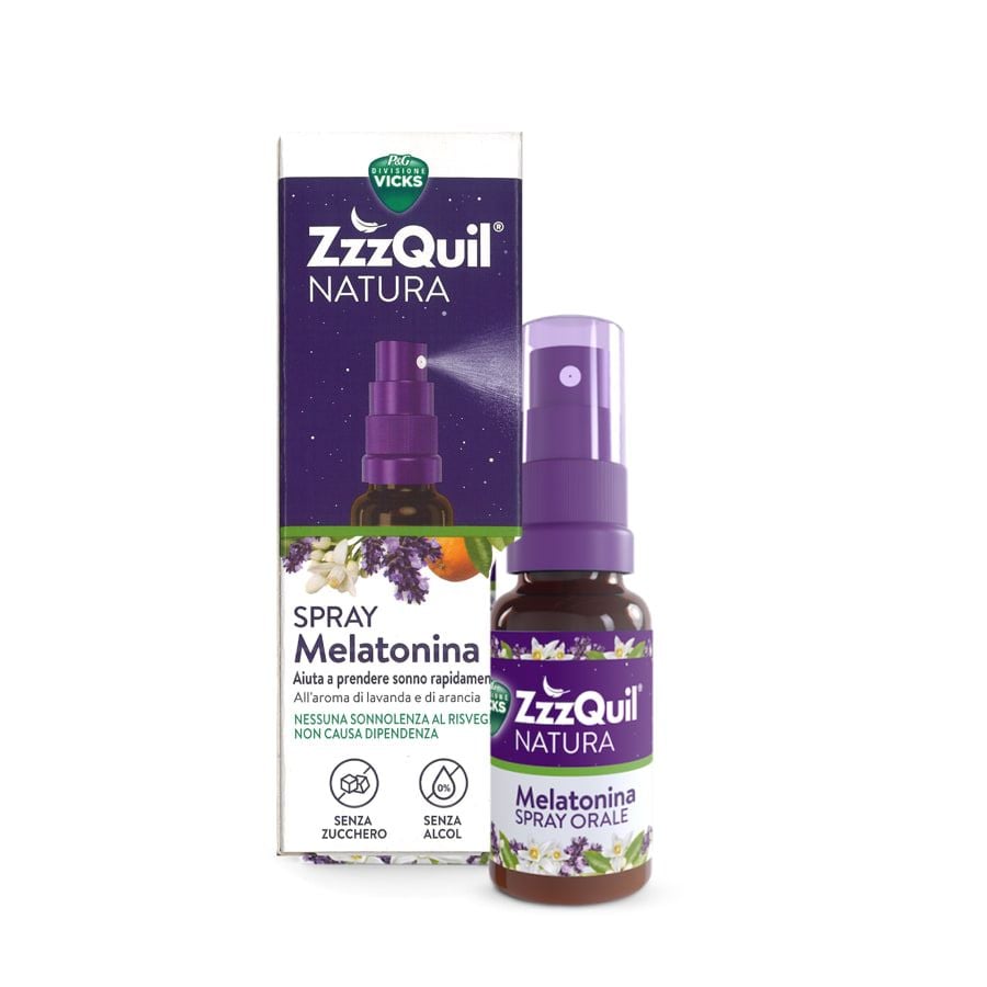ZzzQuil Natura Spray melatonina 30ml - ZERO SPRECHI - scadenza 31/12/2025