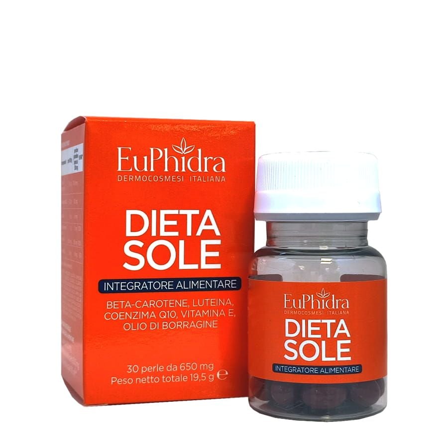 Euphidra Dieta Sole 30 perle - ZERO SPRECHI - scadenza 2/2026