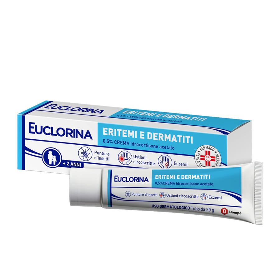 Euclorina Eritemi e Dermatiti 0,5% Crema Idrocortisone Acetato 20g