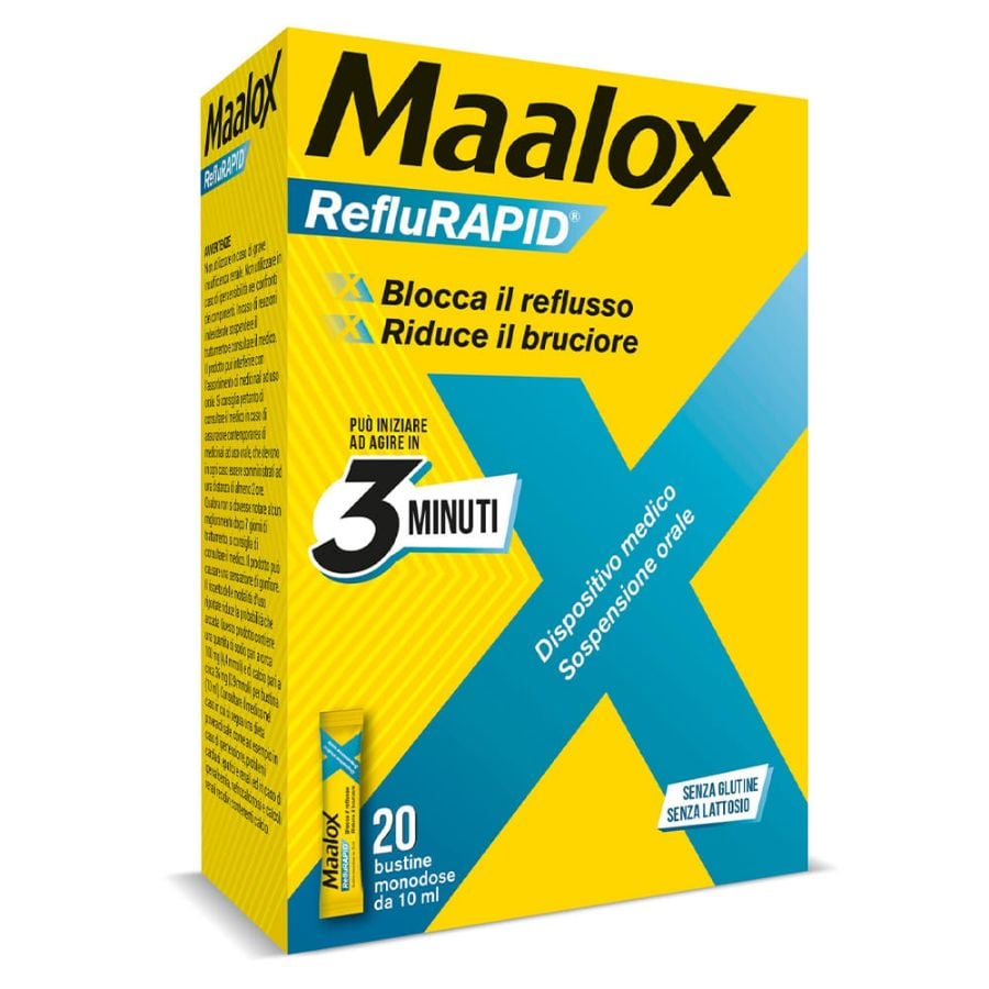 Maalox Reflurapid 20 Bustine - ZERO SPRECHI