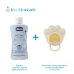 Chicco set primi bagnetti contiene: bagno corpo e capelli 200ml + spazzola corpo