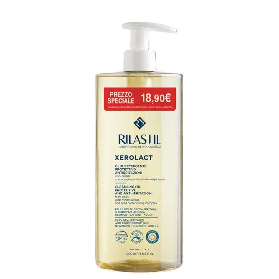 Rilastil Xerolact olio detergente protettivo anti-irritazioni 1litro