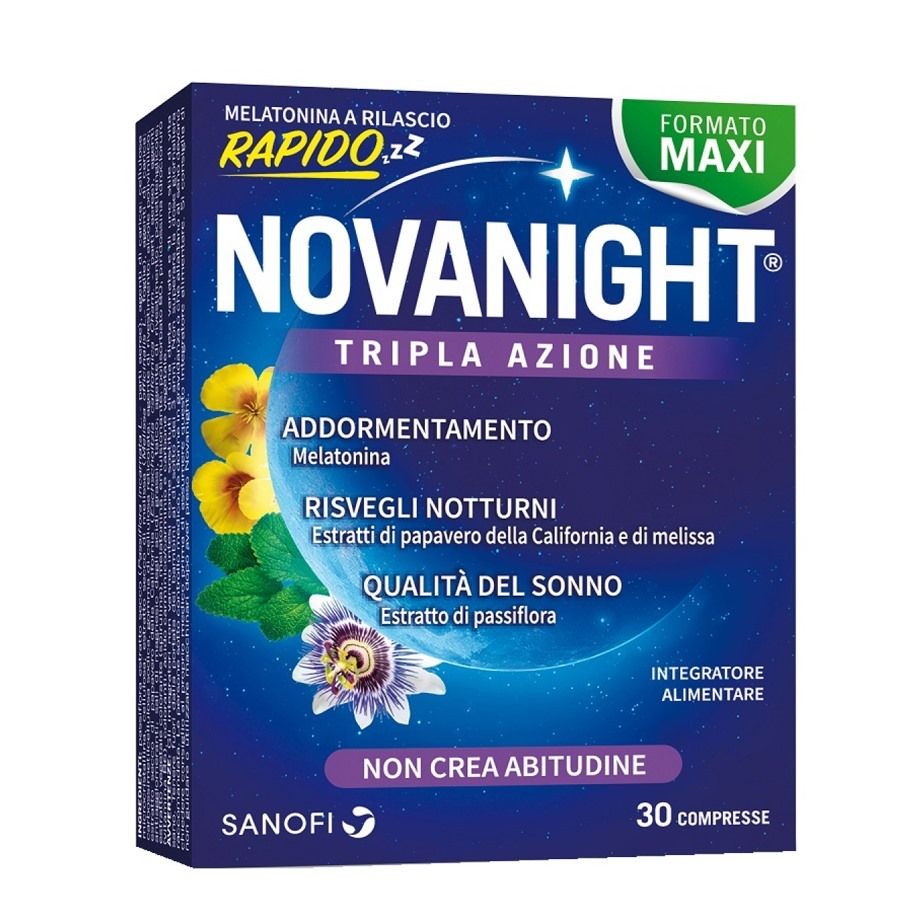 Novanight Tripla Azione 30 Compresse - ZERO SPRECHI - scadenza 3/2026
