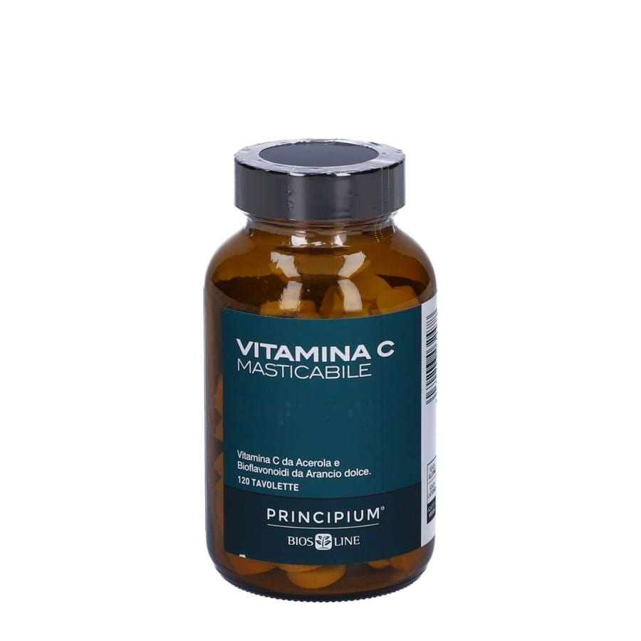 Bios Line Principium Vitamina C Masticabile 120 tavolette - ZERO SPRECHI - scadenza 3/2026
