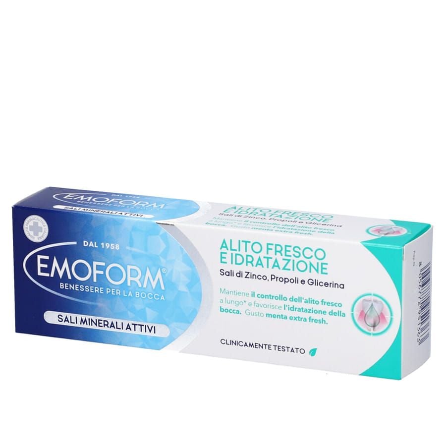 Emoform Dentifricio Alito Fresco e Idratazione 75ml -  ZERO SPRECHI 