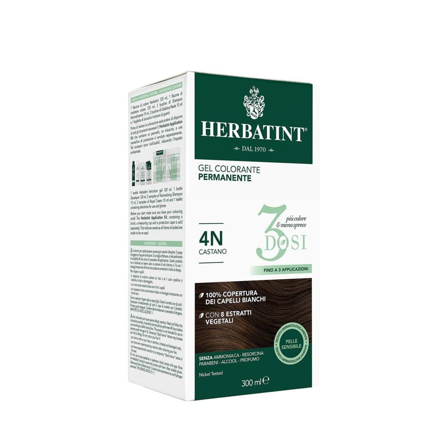 Herbatint Gel Colorante Permanente 4N Castano 300ml