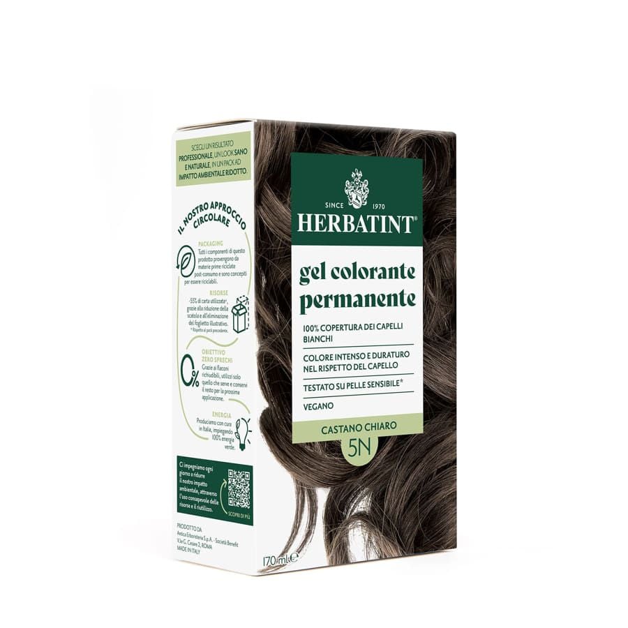 Herbatint Gel Colorante Permanente 5N Castano Chiaro 170ml