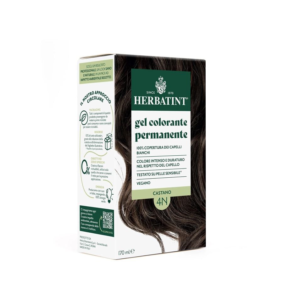 Herbatint Gel Colorante Permanente 4N Castano 170ml