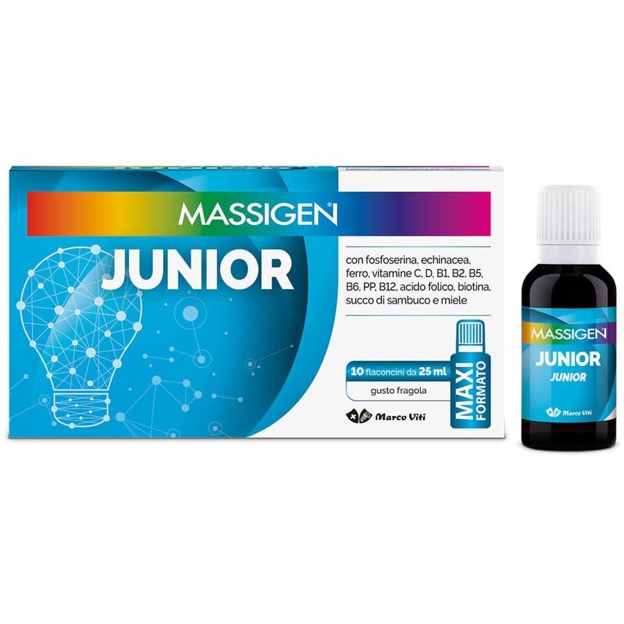 Massigen Junior 10 Flaconcini 25ml - ZERO SPRECHI - scadenza 2/2026