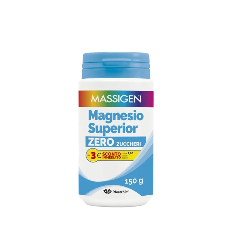Massigen Magnesio Superior Zero Zuccheri Integratore per Stanchezza 150g PROMOZIONE