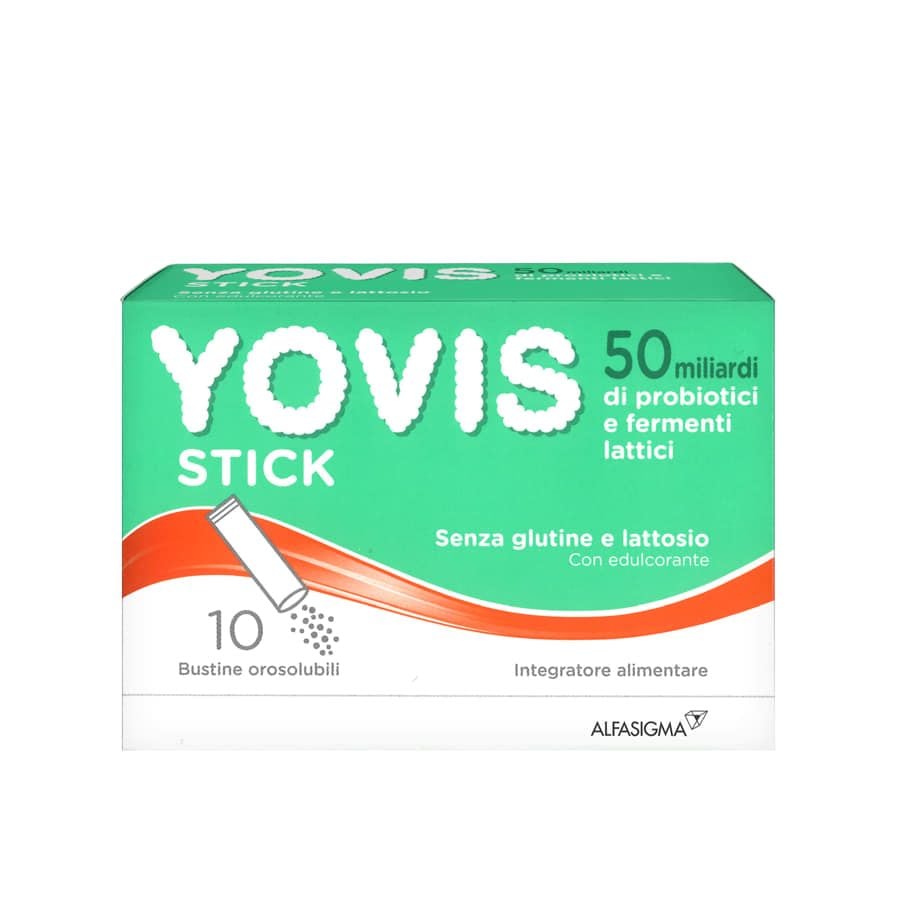Yovis Stick 50 Miliardi di Probiotici e Fermenti Lattici 10 Bustine