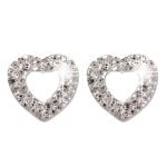 Biojoux Orecchini BJT257 Open Heart Crystals 10MM - ZERO SPRECHI