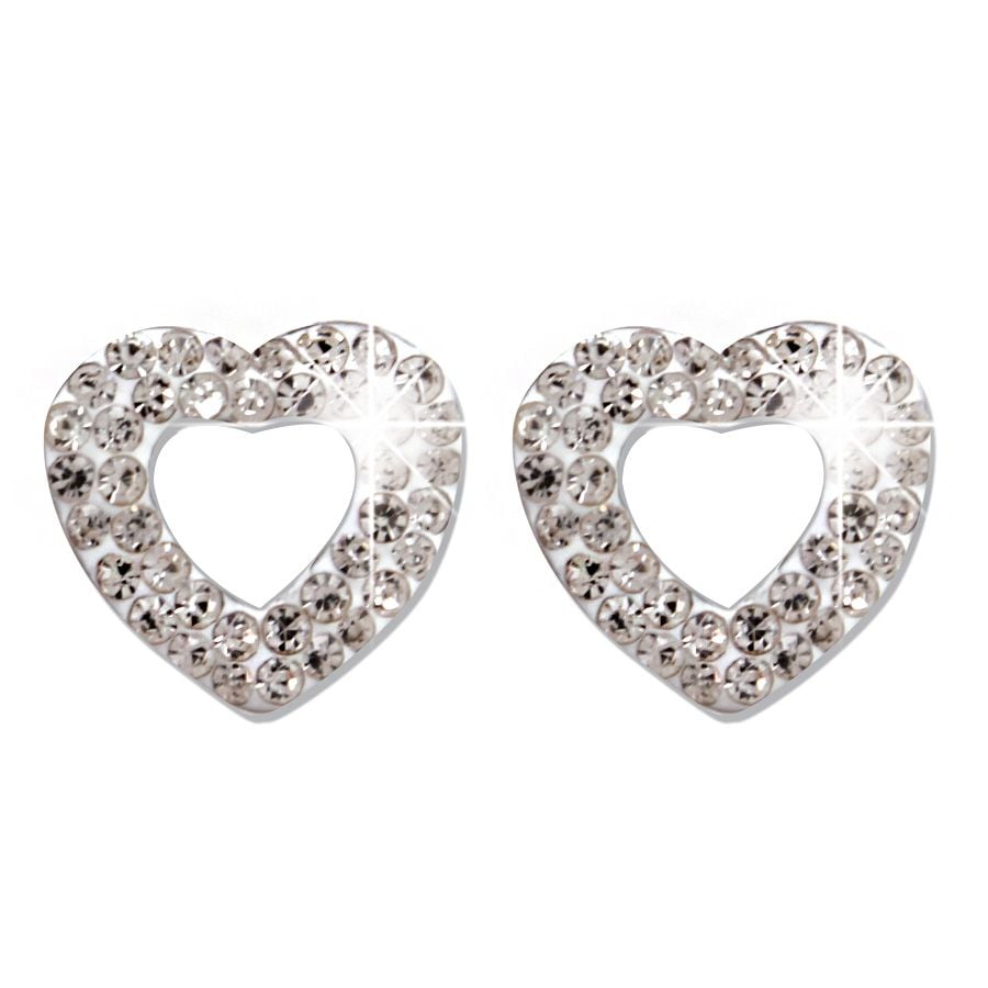 Biojoux Orecchini BJT257 Open Heart Crystals 10MM - ZERO SPRECHI