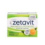 Zetavit Magnesio e Potassio Senza Zuccheri 24 buste monodose da 4g