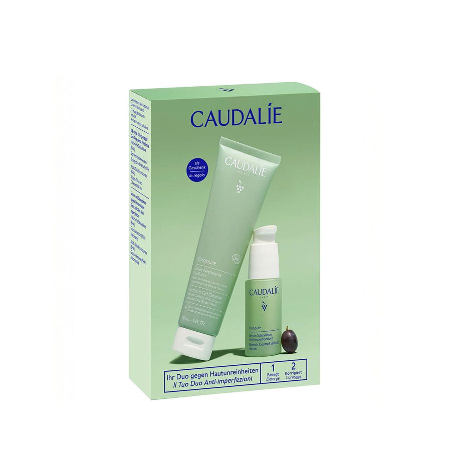 Caudalie Duo Anti Imperfezioni Gel Detergente 150ml + Siero Salicilico 30ml