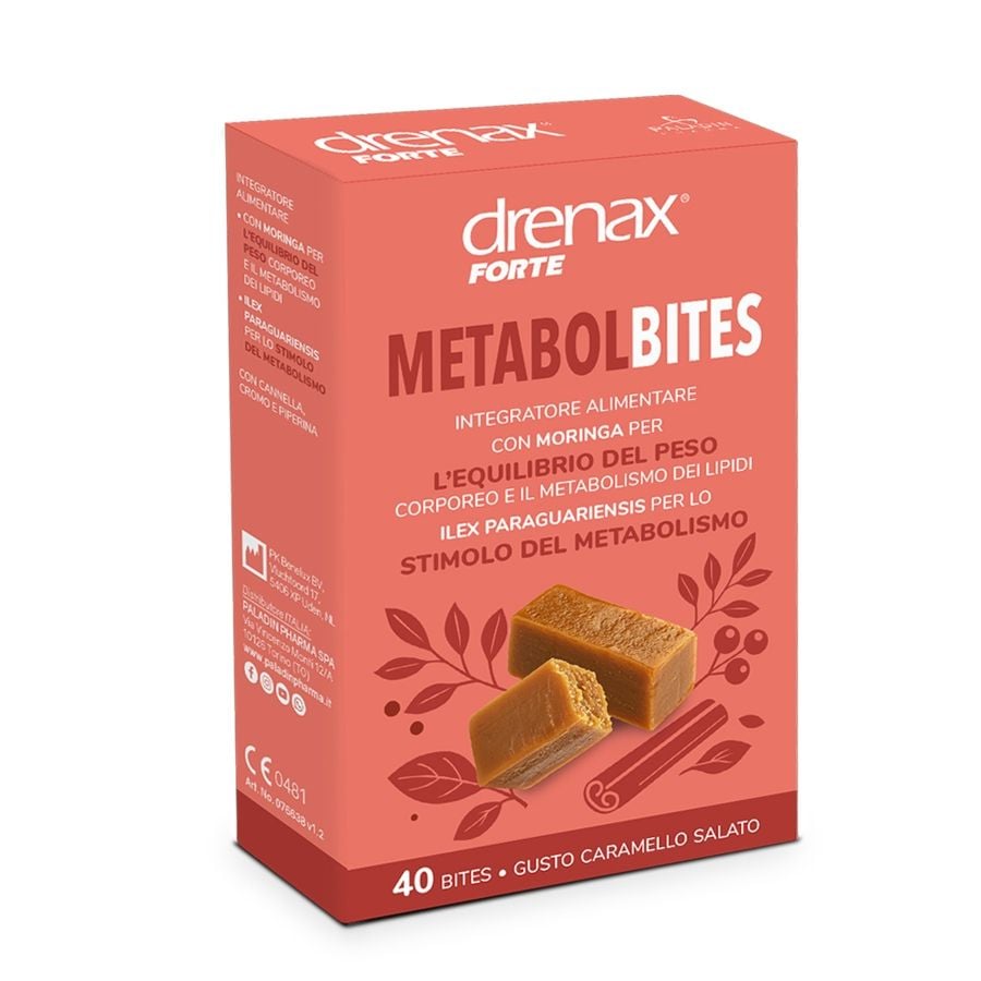 Drenax Metabol bites 40 bites gusto caramello salato