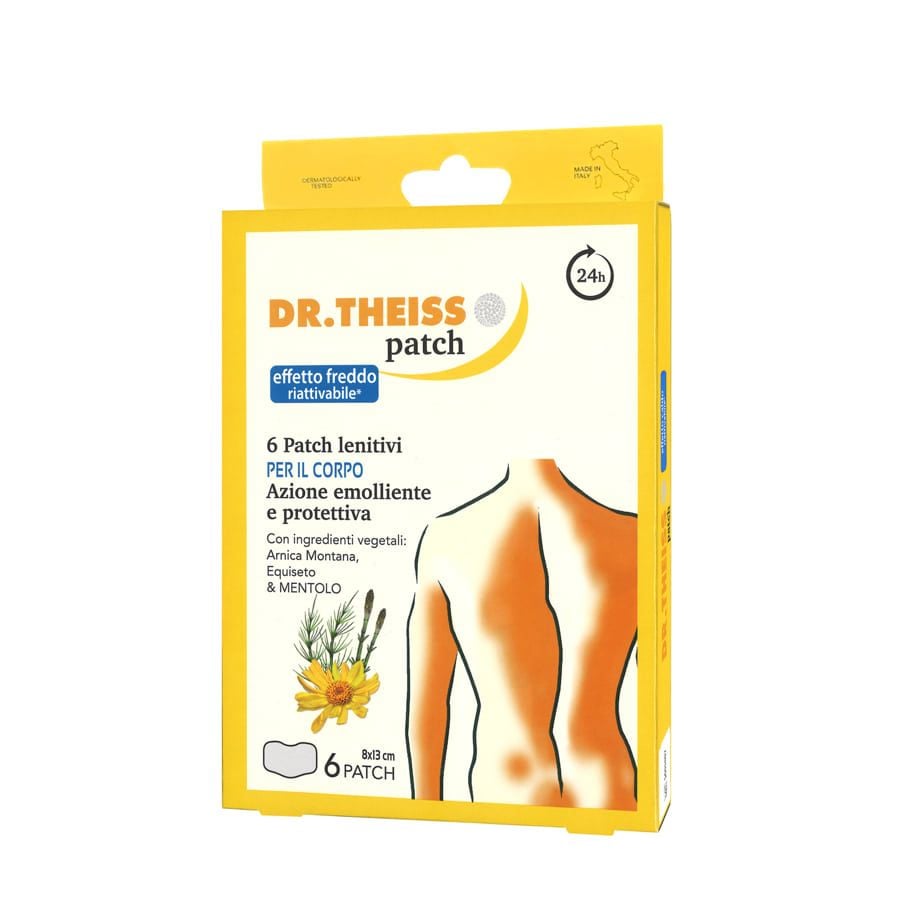 Dr.Theiss Patch Lenitivi per il corpo Effetto Freddo Riattivabile 6 Pach 8x13cm