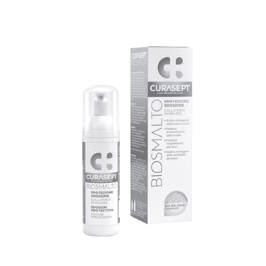 Curasept Biosmalto Protezione Erosione Colluttorio in Mousse 50ml