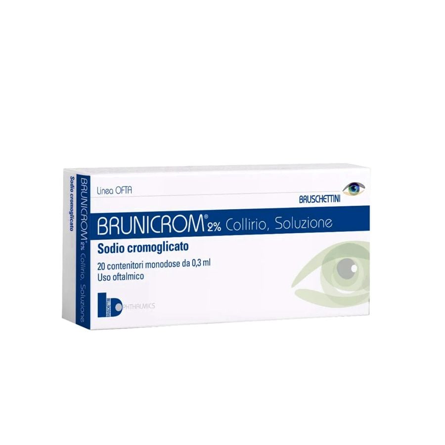 Bruschettini Brunicrom Collirio 20 Contenitori Monodose 0,3Ml 2%