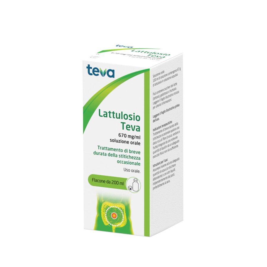 Teva Lattulosio Soluzione Orale 200ml 670mg/ml