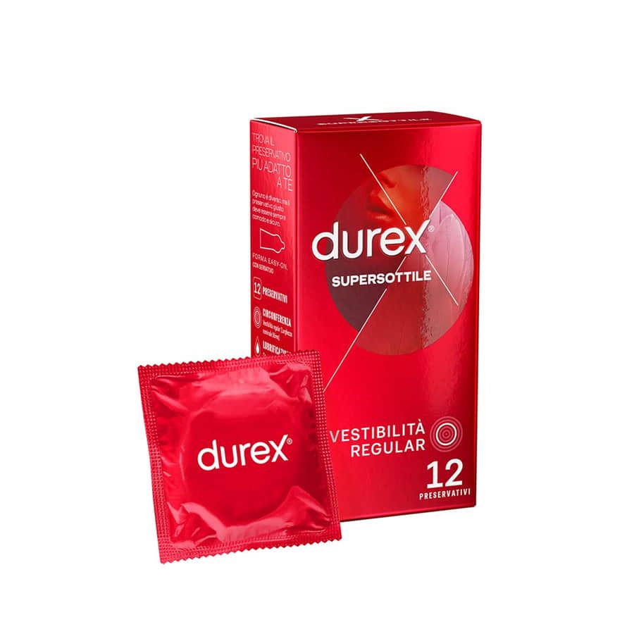 Durex  Preservativi Supersottile 12 Pezzi