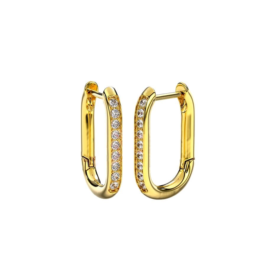 Biojoux Orecchino Alexia Gold Plated a cerchio Oro in Acciaio Medicale 16mm