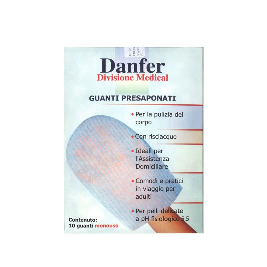 Danfer Guanti Presaponati Monouso 10 pezzi