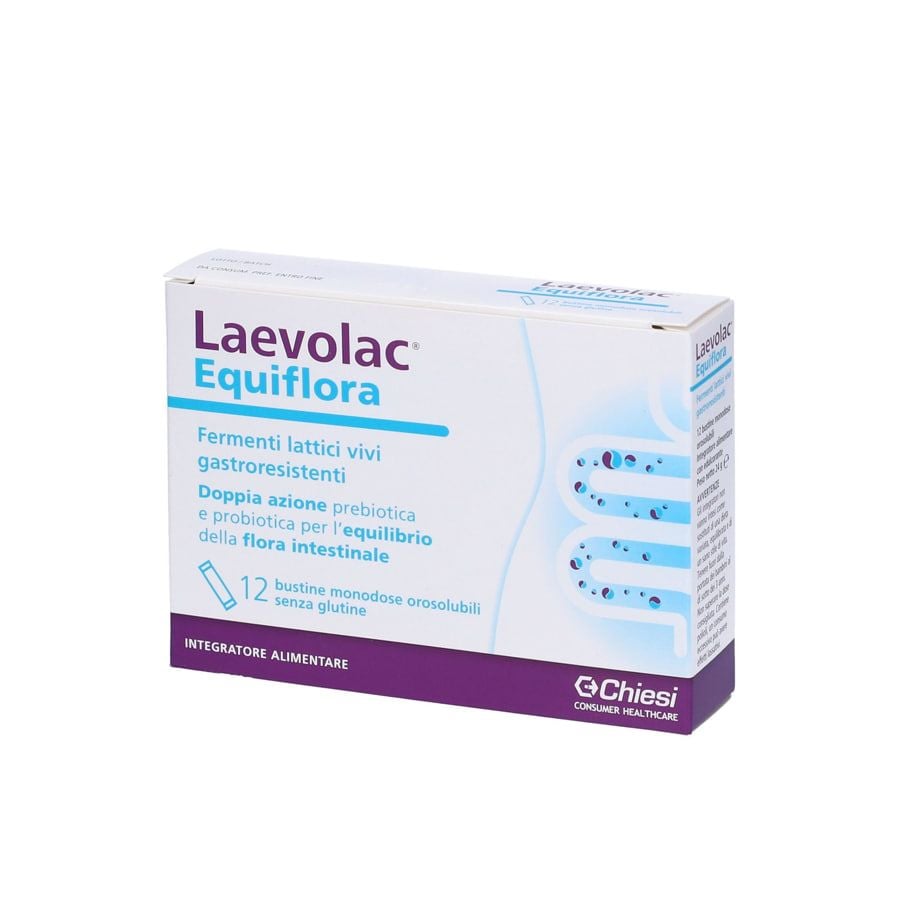 Laevolac Equiflora Fermenti Lattici Vivi Gastroresistenti 12 bustine monodose orosolubili