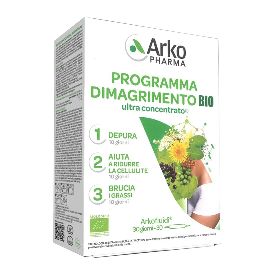 Arkopharma Programma Dimagrimento BIO ultra concentrato 30 fiale arkofluidi - ZERO SPRECHI
