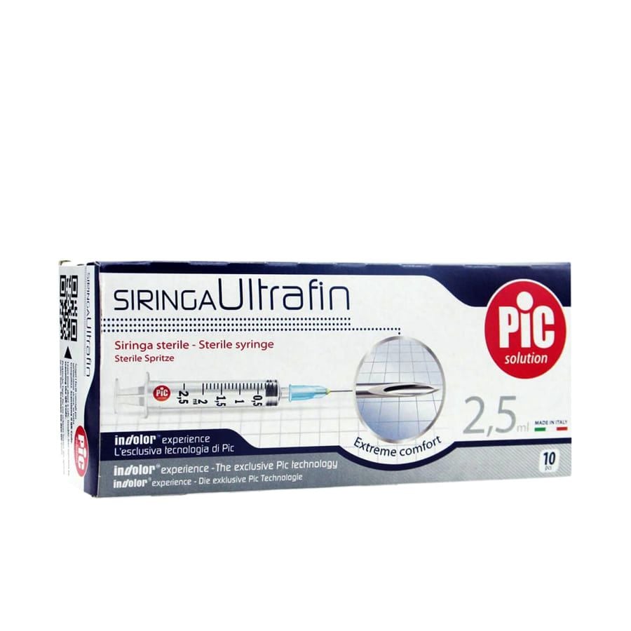 Pic Siringa Ultrafin Siringa con ago 5ml 10pezzi - ZERO SPRECHI