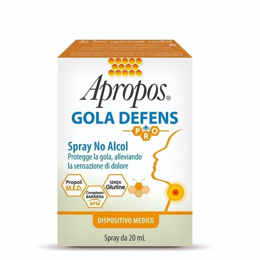 Apropos Gola Defens Pro Spray No Alcol 20ML - ZERO SPRECHI - scadenza 30/06/2026