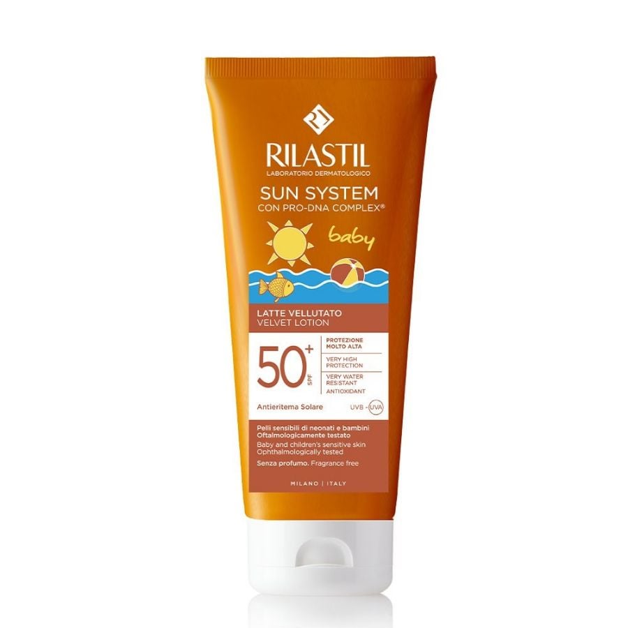 Rilastil Sun System Latte Vellutato Baby SPF50+ 200ml - ZERO SPRECHI - scadenza 12/2026
