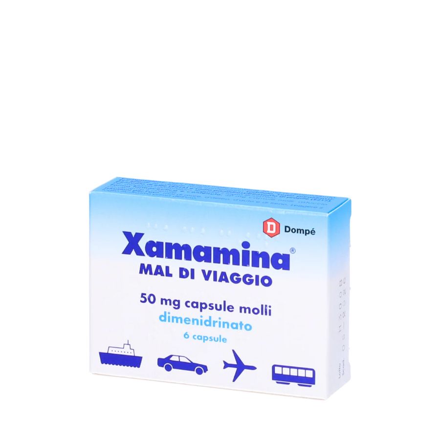 Xamamina 50 mg Dimenidrato 6 Capsule Molli