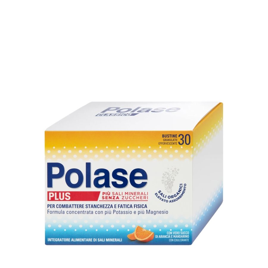 Polase Plus Integratore Alimentare Magnesio Potassio Sali Minerali Arancia Mandarino 30 bustine 201g - ZERO SPRECHI 