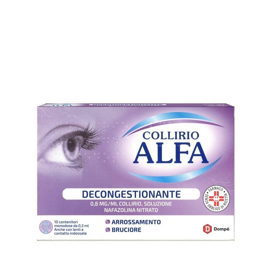 Collirio Alfa Decongestionante 10 Flaconcini Monodose 0,8mg/ml