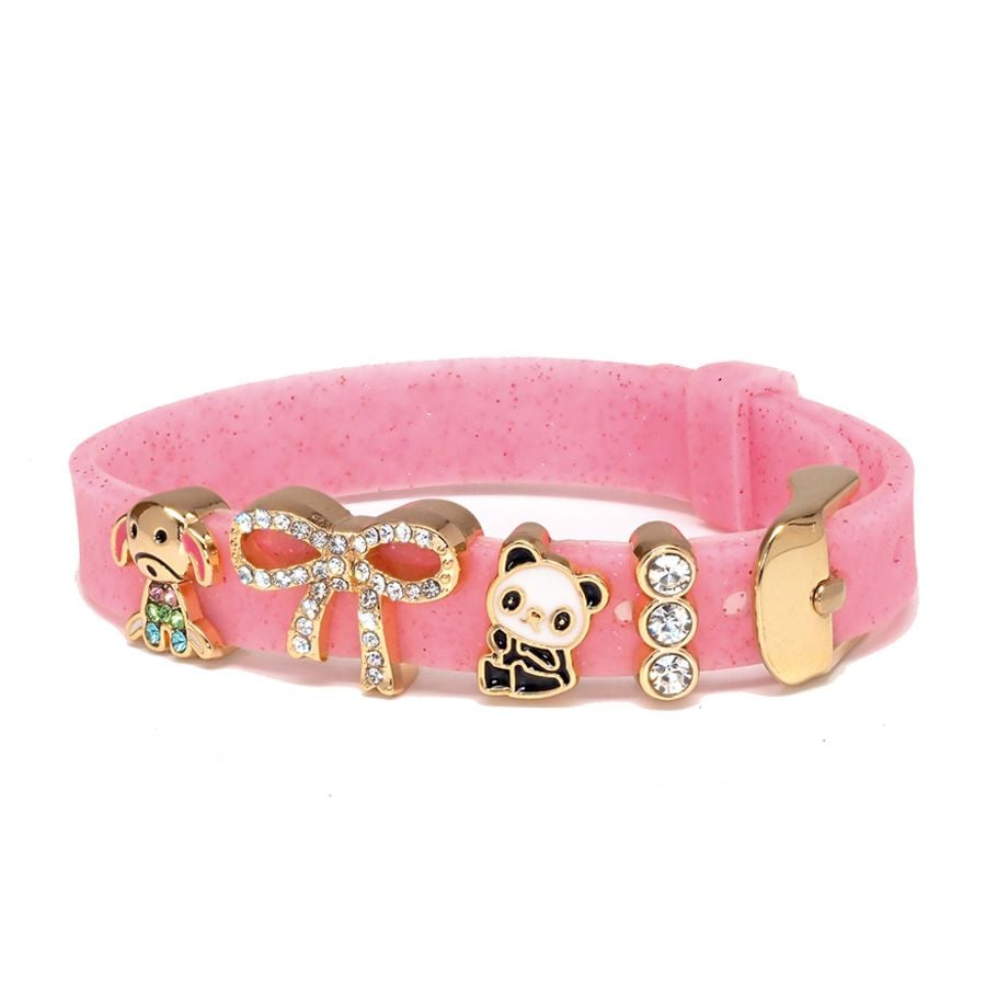 Biojoux Braccialetto Silicone Glitter Rosa - ZERO SPRECHI