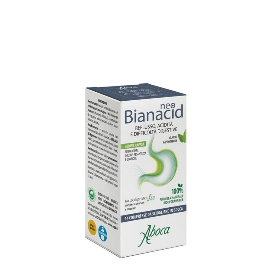 Aboca NeoBianacid Acidità e Reflusso 14 Compresse
