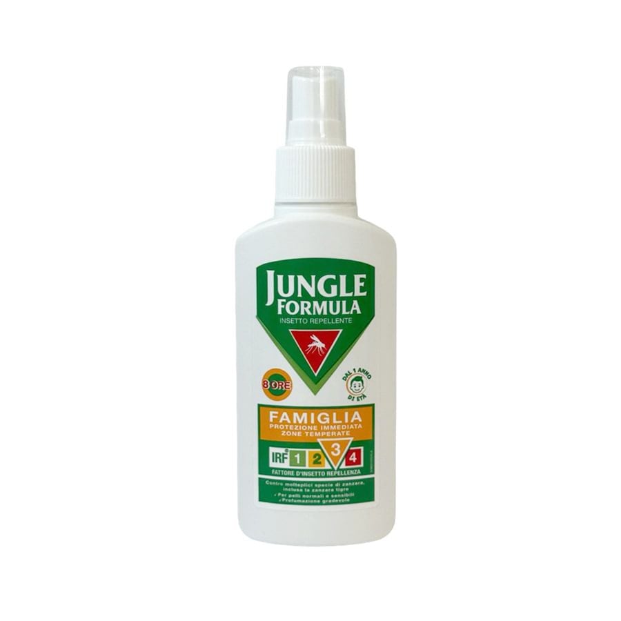 Jungle Formula Insetto Repellente Famiglia Protezione Immediata Zone Temperate 100ml