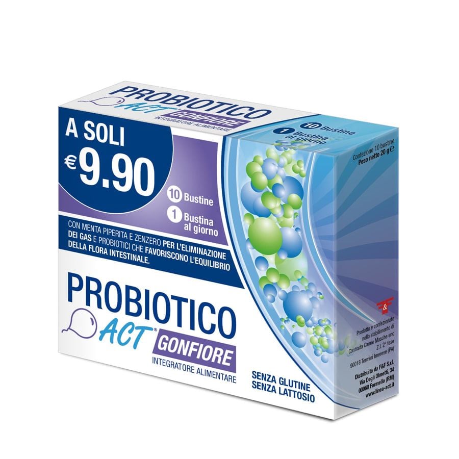 Probiotico Act gonfiore 10 bustine  - ZERO SPRECHI 