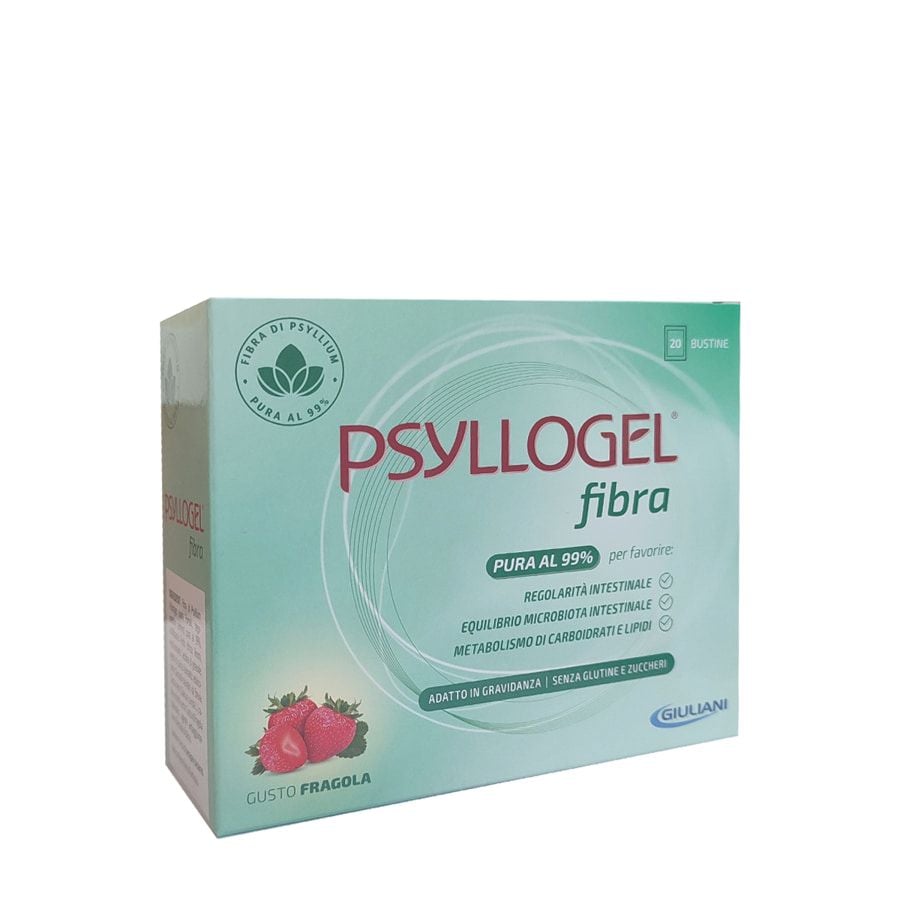 Psyllogel fibra 20 bustine gusto fragola - ZERO SPRECHI