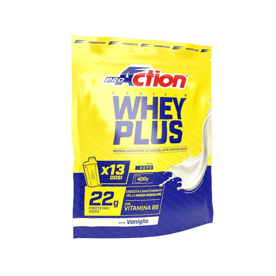 ProAction Protein Whey Plus Gusto Vaniglia 400g