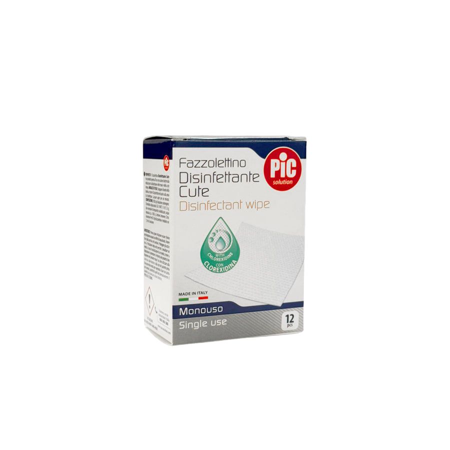 Pic Fazzolettino Disinfettante Cute Monouso 12 pezzi