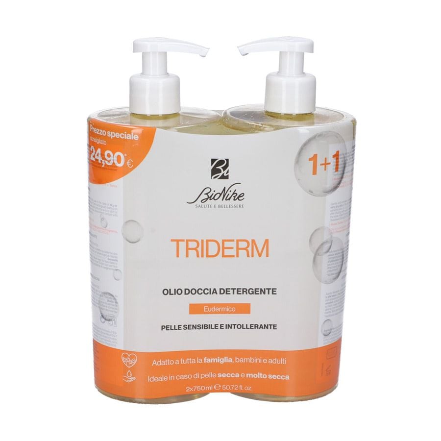 Bionike Triderm Olio Doccia Detergente Bipack 2x750ml